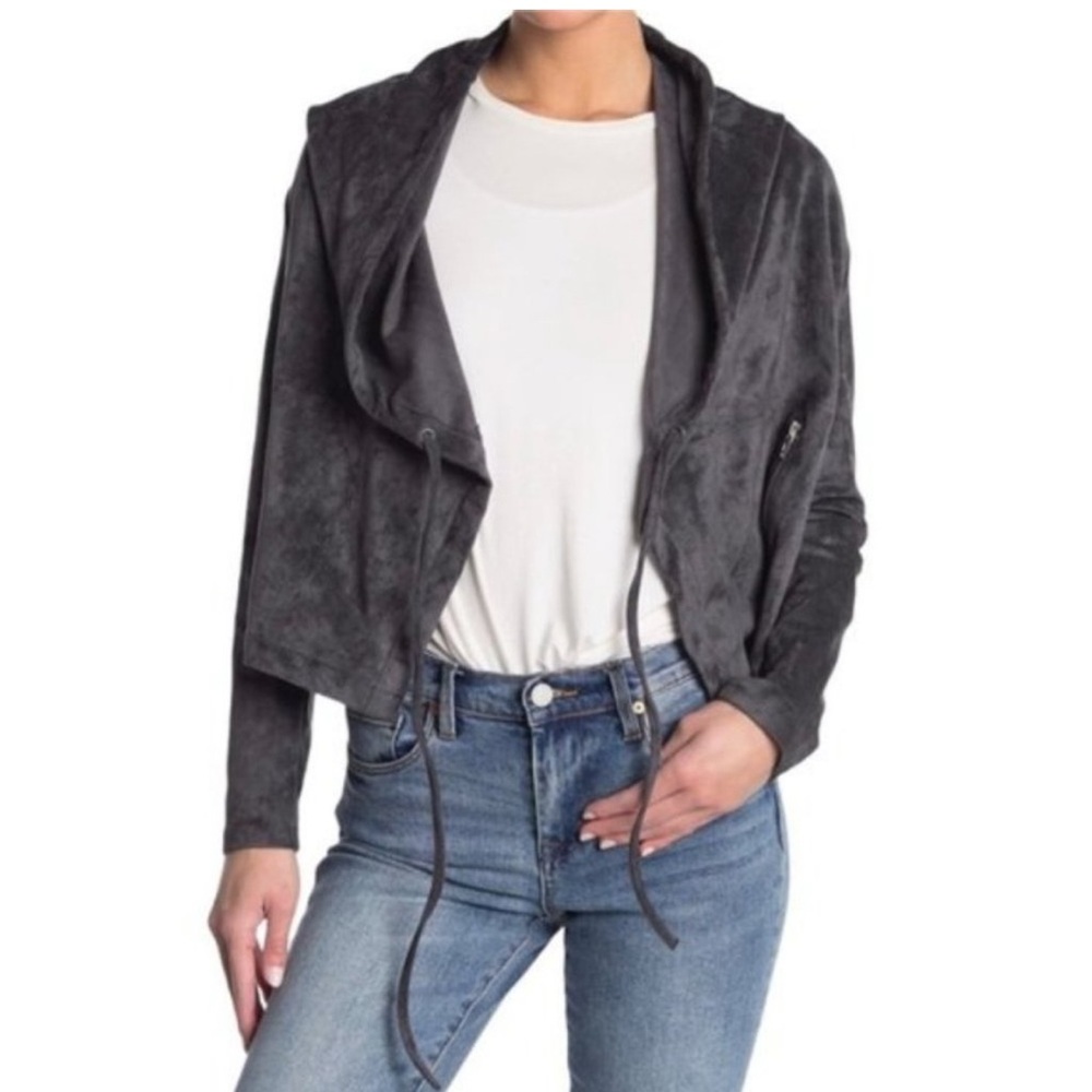 Blank NYC Gray Utility Jacket with Modern Edge